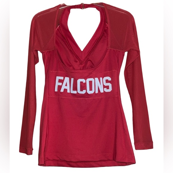 All Sport Couture Team Apparel NFL Atlanta Falcons Red Jersey Size Small New - Picture 2 of 7